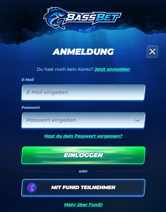 Bassbet Anmeldung