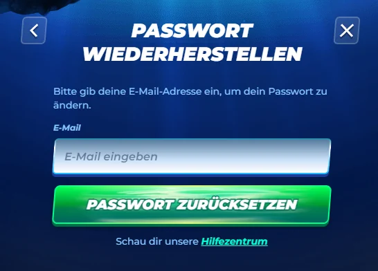 Passwort zurucksetzen